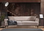 Atelier Del Sofa Hamlet Sofá-Cama 3 Plazas Beige con estructura de Madera de Haya y tapizado de Poliéster, 206x145x43cm